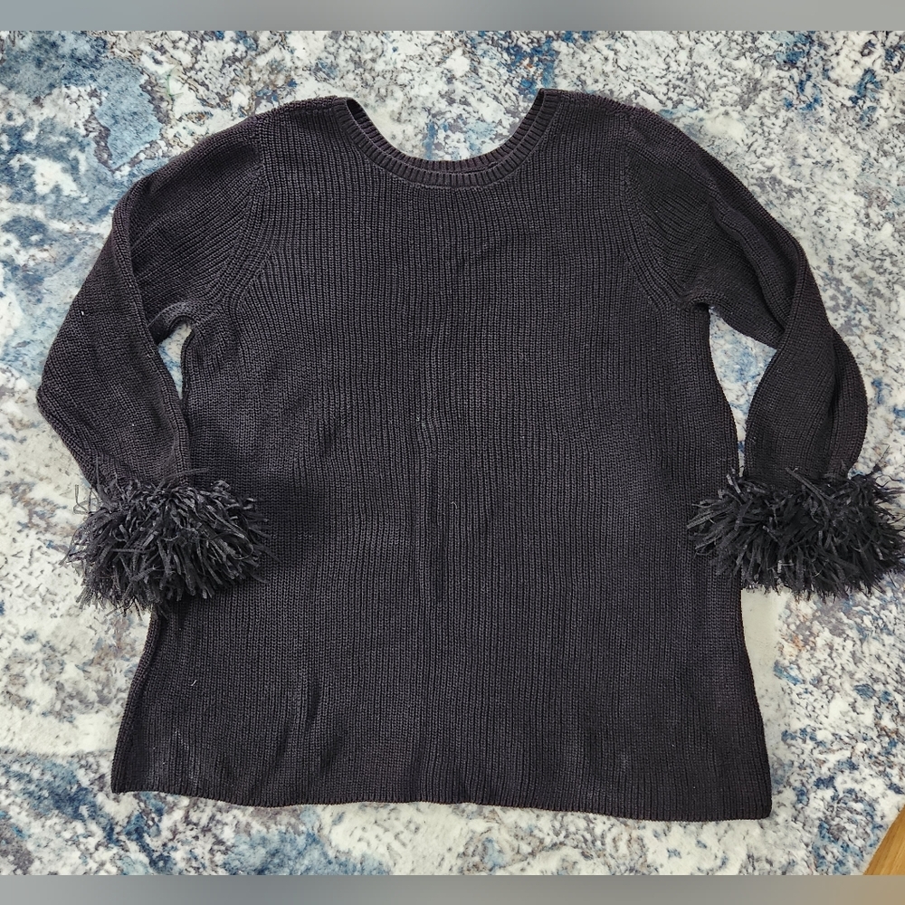 Nic + Zoe 3/4 Fringe Sleeve Top